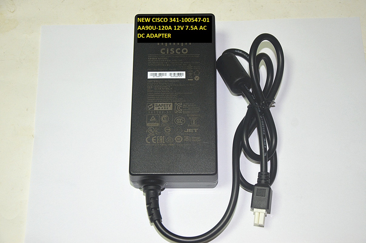 NEW CISCO AA90U-120A 12V 7.5A 341-100547-01 AC DC ADAPTER